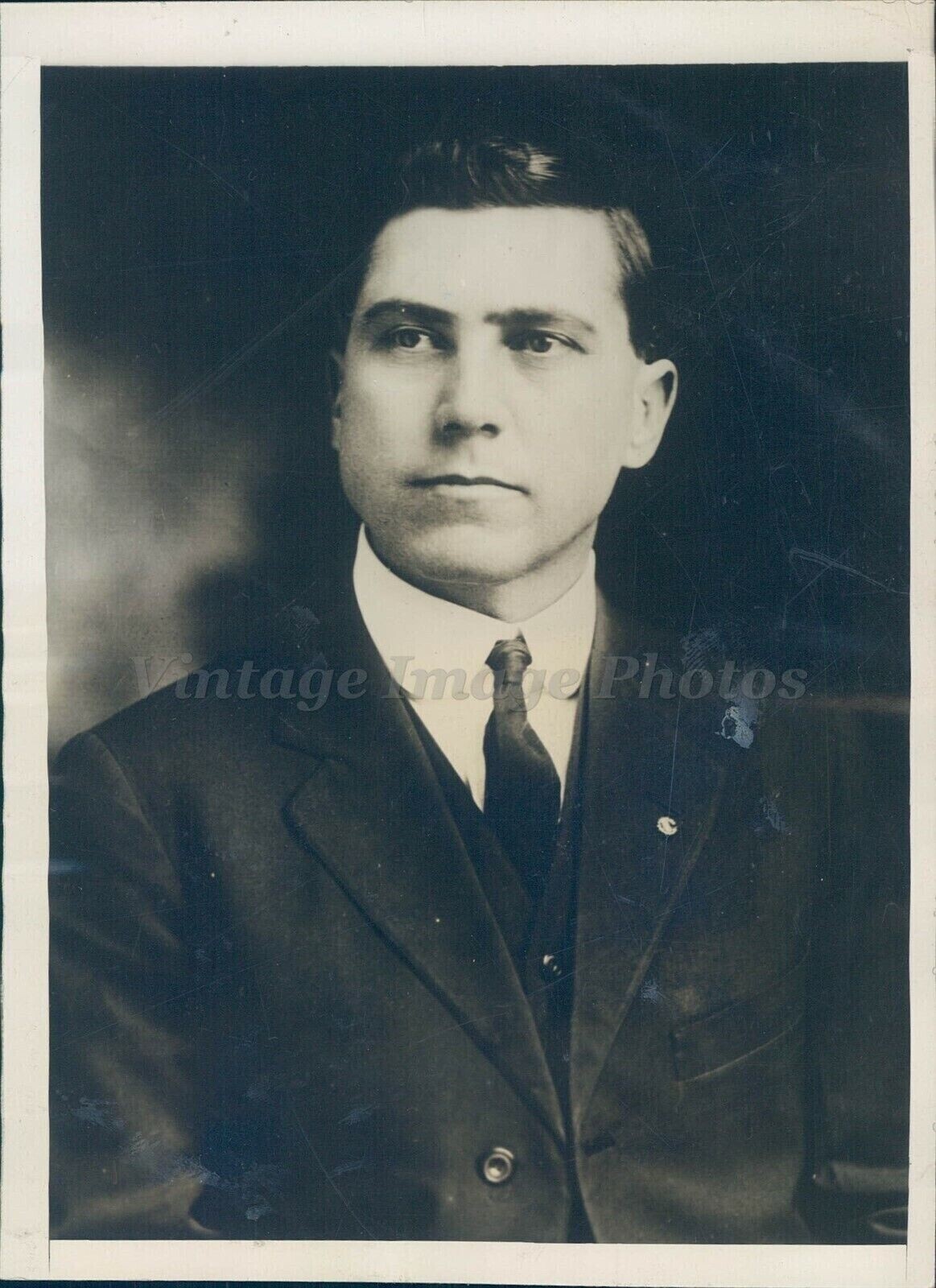 1925 Press Joe Burkett Governor TX Primary Business Man Politics Suit Photo