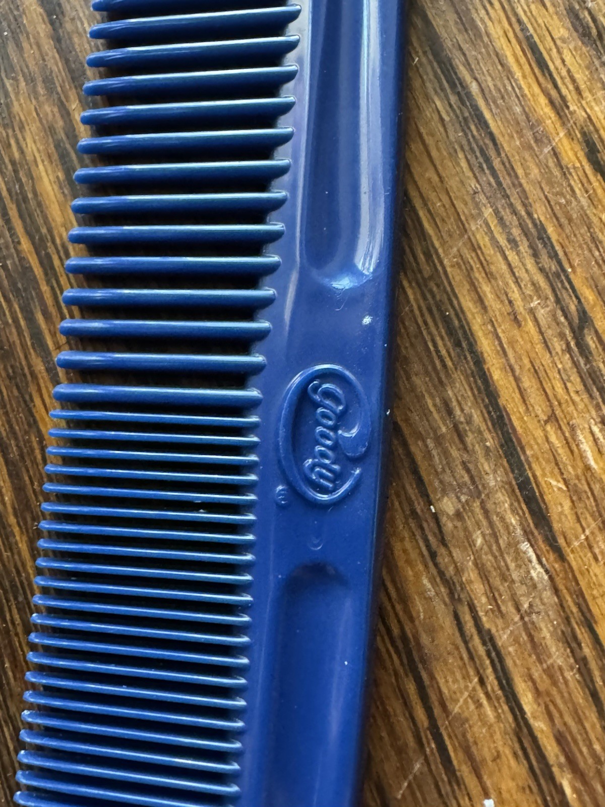 Vintage Goody Hair Pocket Comb Unbreakable Blue 8\