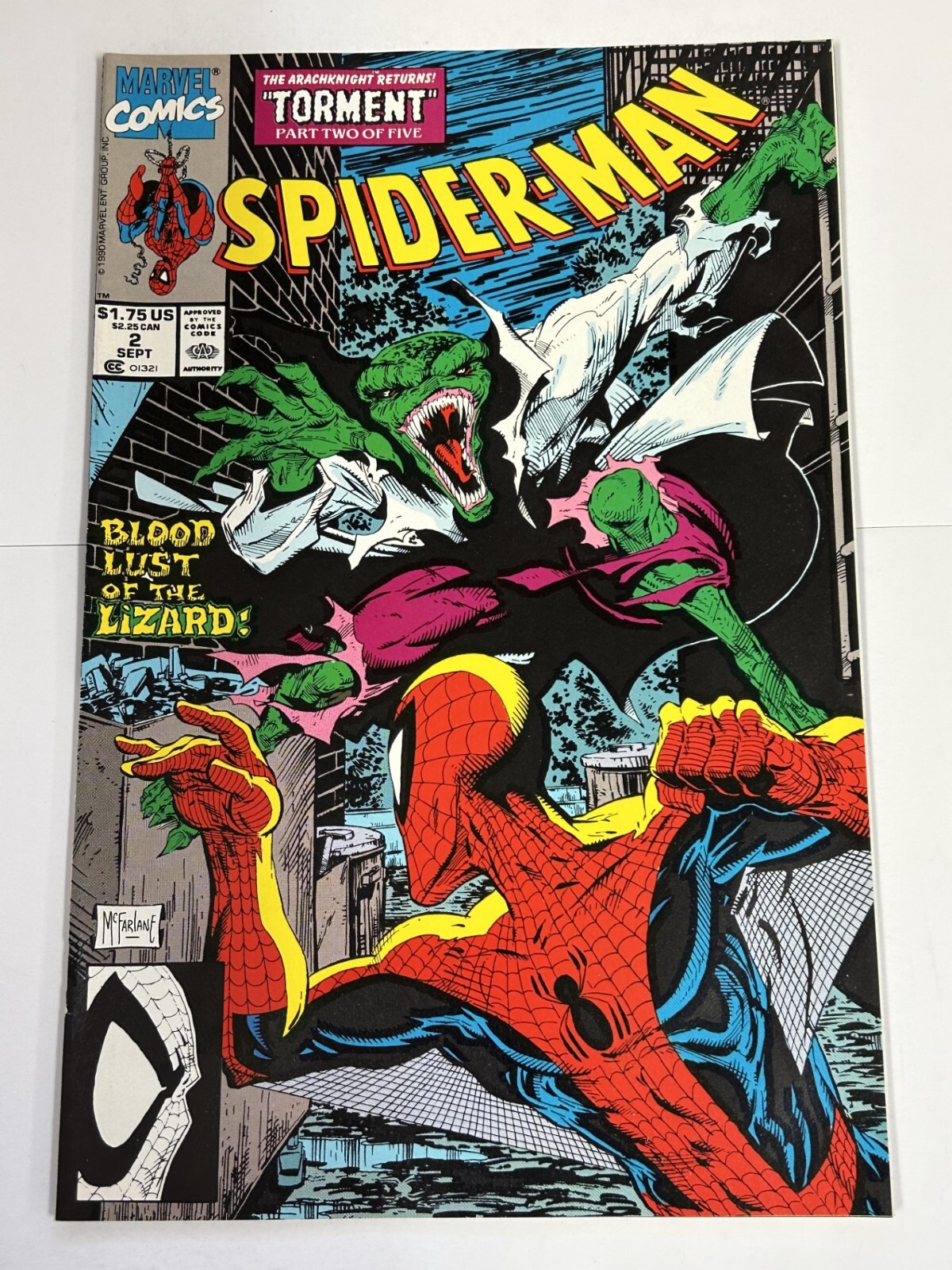 SPIDER-MAN #2 1990 NEAR MINT MARVEL COMICS b-480