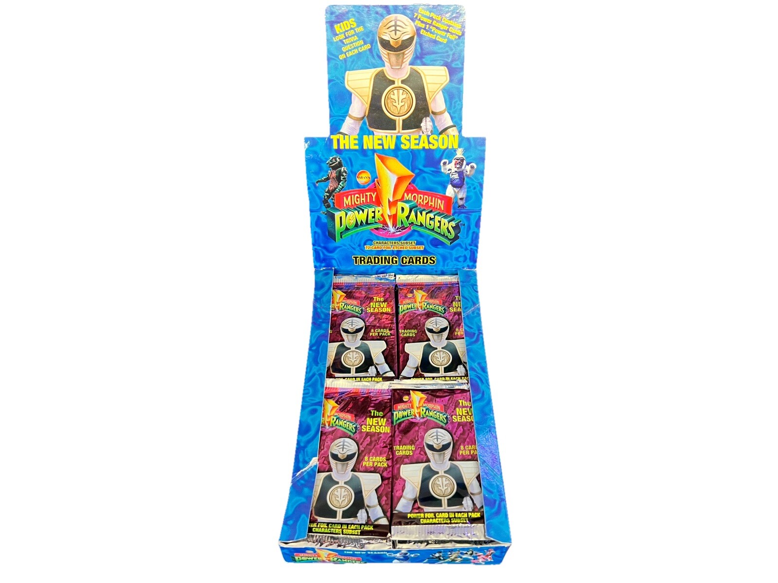 Mighty Morphin Power Rangers Trading Cards 1994 Sealed Pack MMPR White Ranger