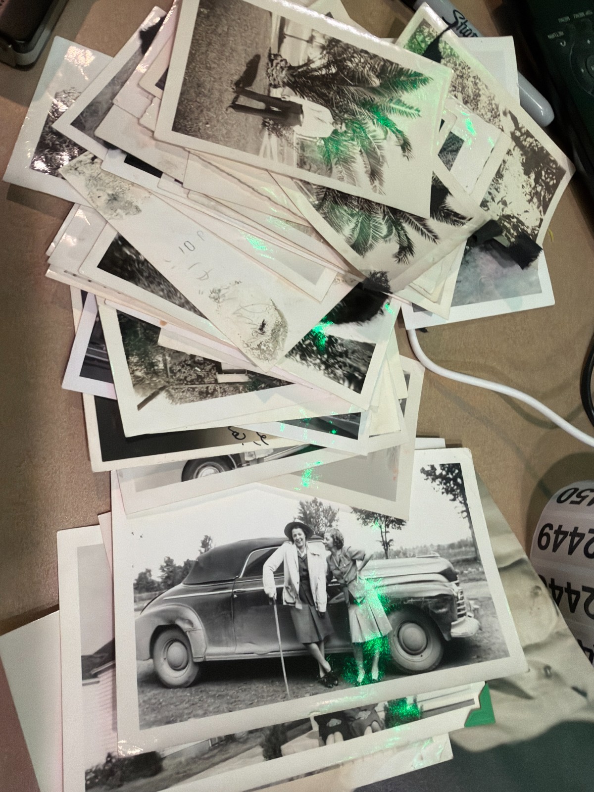 Vintage 1930s–1950s Snapshot Photo Lot WWII Soldier Family Americana