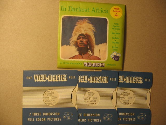 vintage View Master reel set In Darkest Africa Tribal Rites - Zulu - Animals