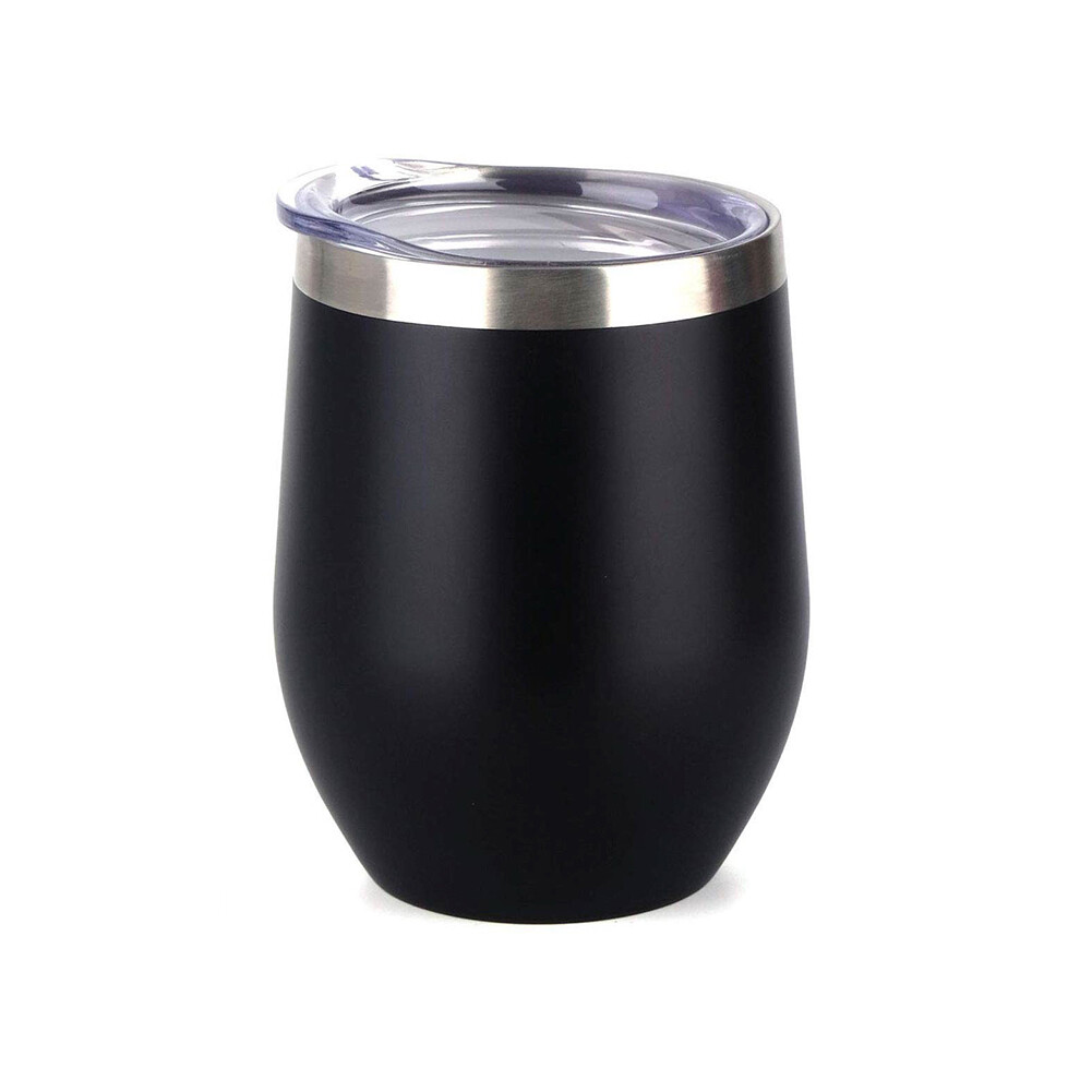 12oz Wine Tumbler Sip Lid Double Wall Stainless Steel Insulated wine glass 