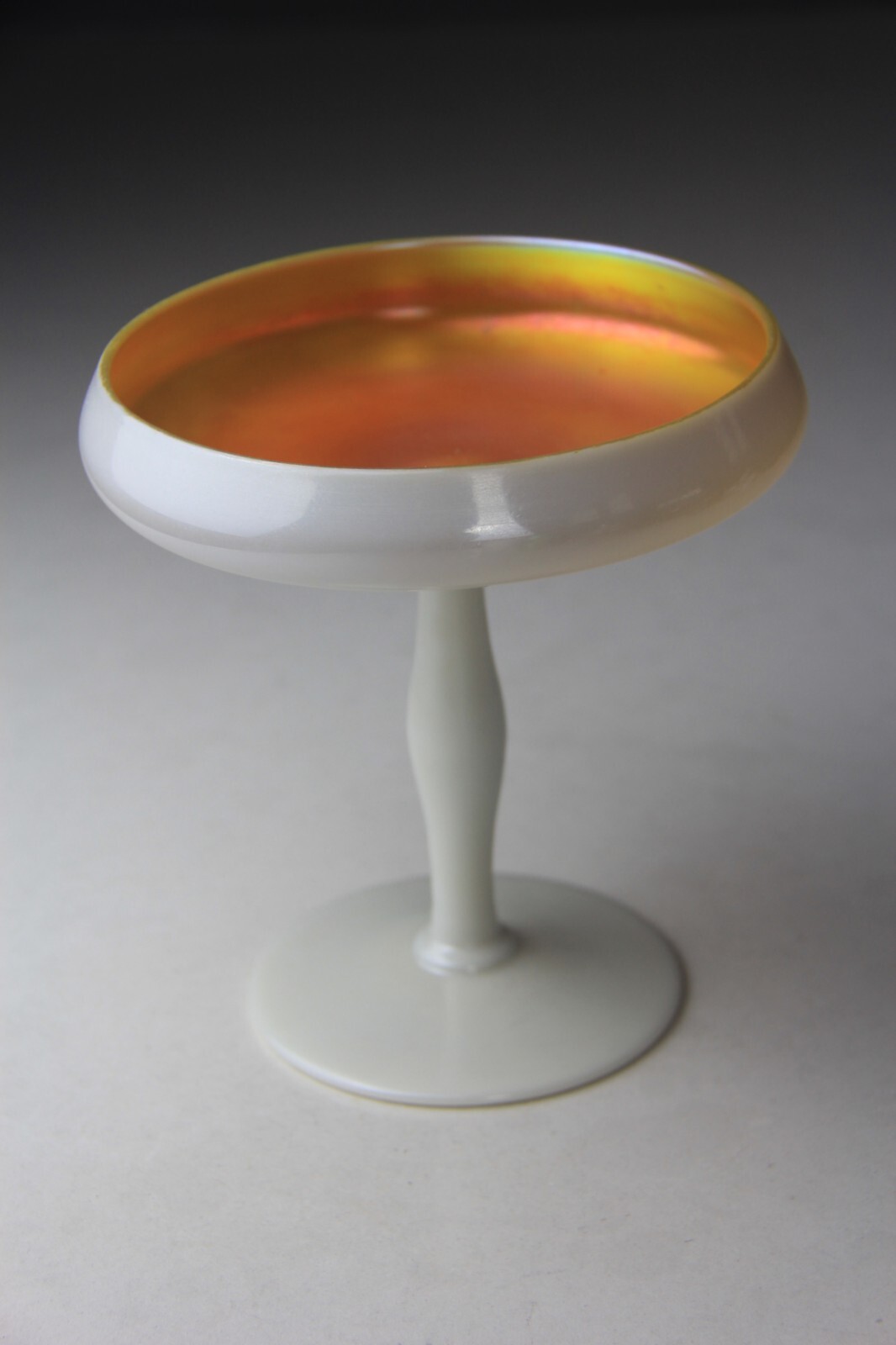 Vintage Steuben Art Glass Gold Aurene Calcite Compote #5066 Vintage Steuben Art Glass Gold Aurene Calcite Compote #5066