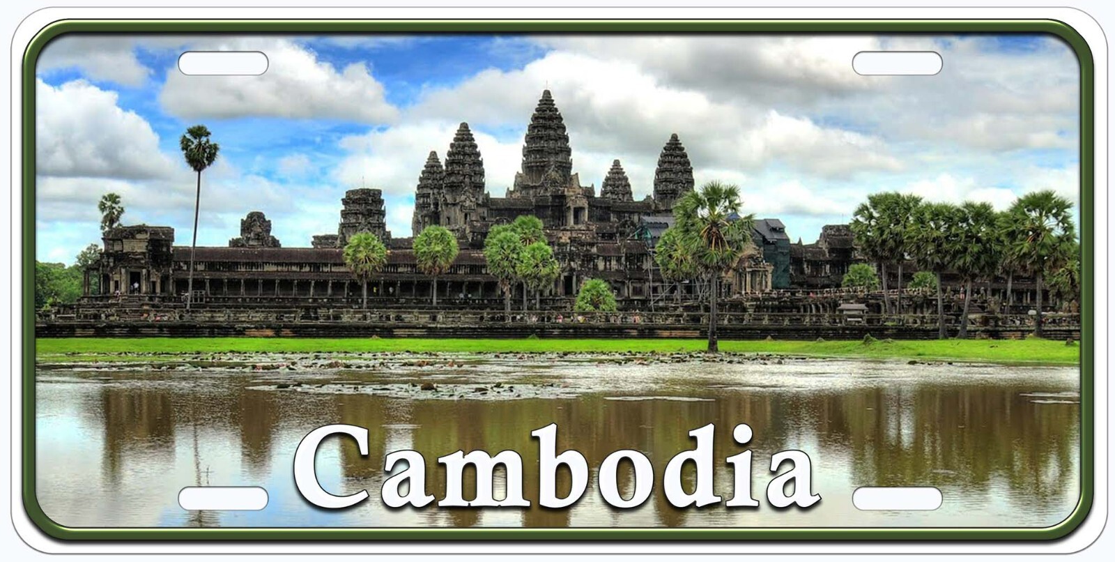 Cambodia Angkor Wat Temple Novelty Car License Plate