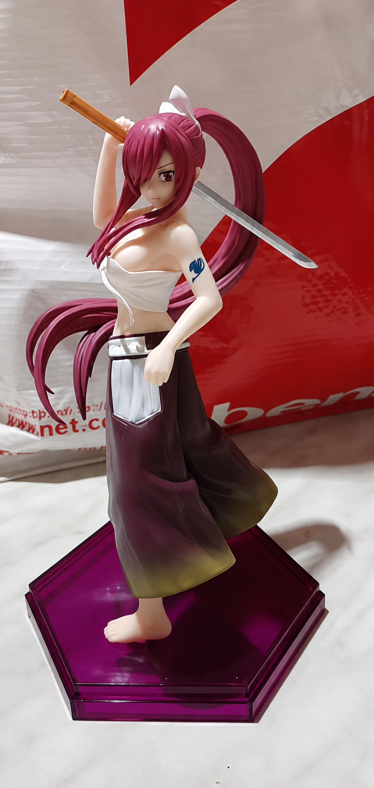 19cm Fairy Tail Lucy & Erza Sexy PVC Action Figure Collectible Gift 19cm Fairy Tail Lucy & Erza Sexy PVC Action Figure Collectible Gift