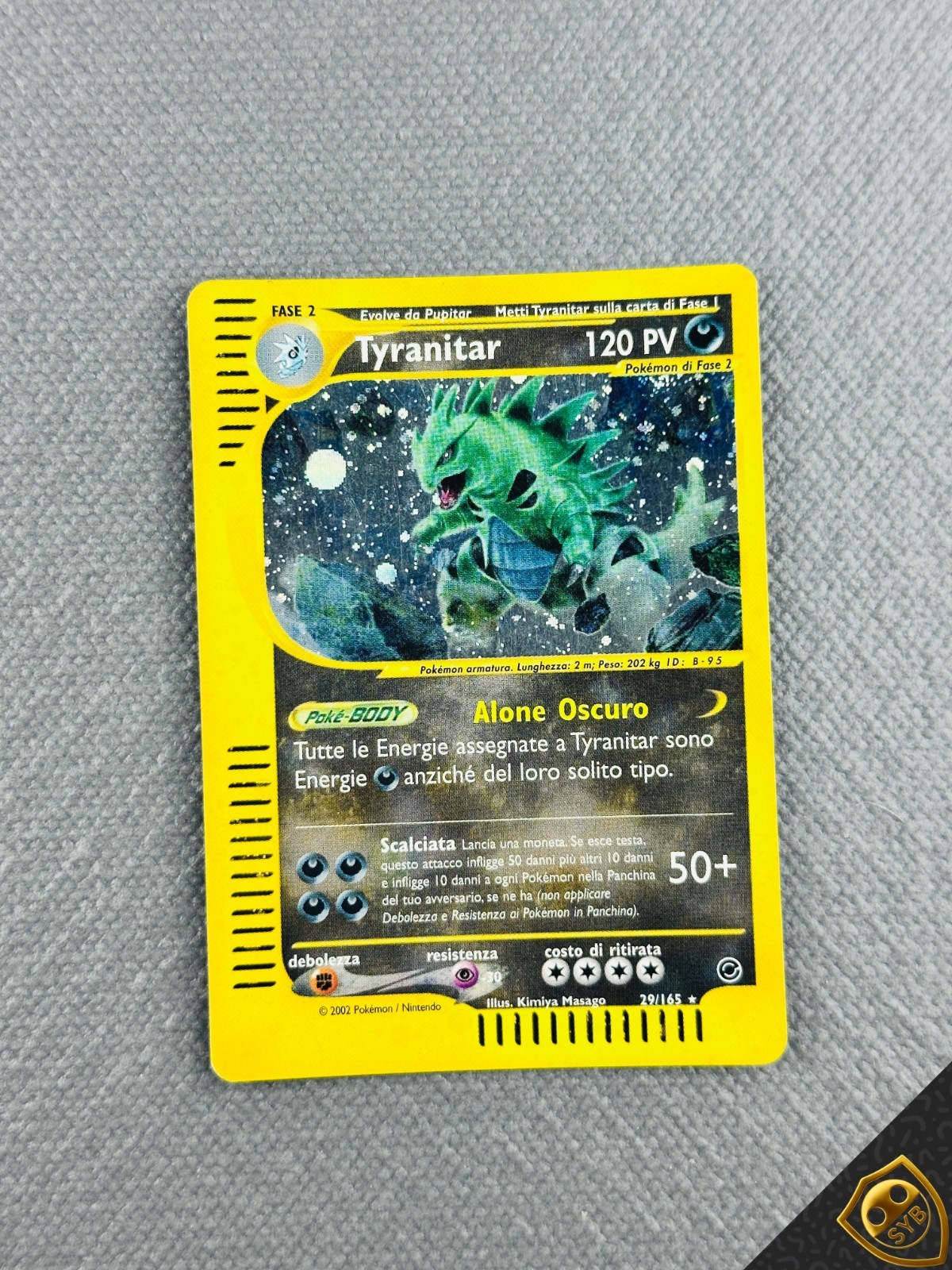 Pokemon Tyranitar expedition 29/165 Holo Expedition NM - Pokemon Tyranitar expedition 29/165 Holo Expedition NM -