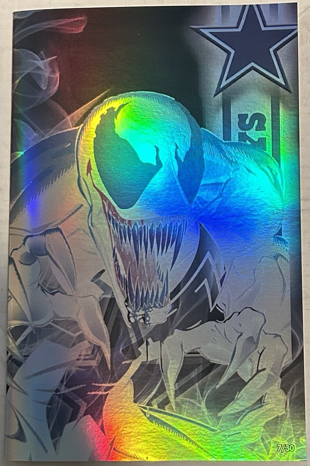 Sam De La Rosa Tribute FOIL “Dallas Cowboys” Dallas FanExpo EXCLUSIVE #7 of 30