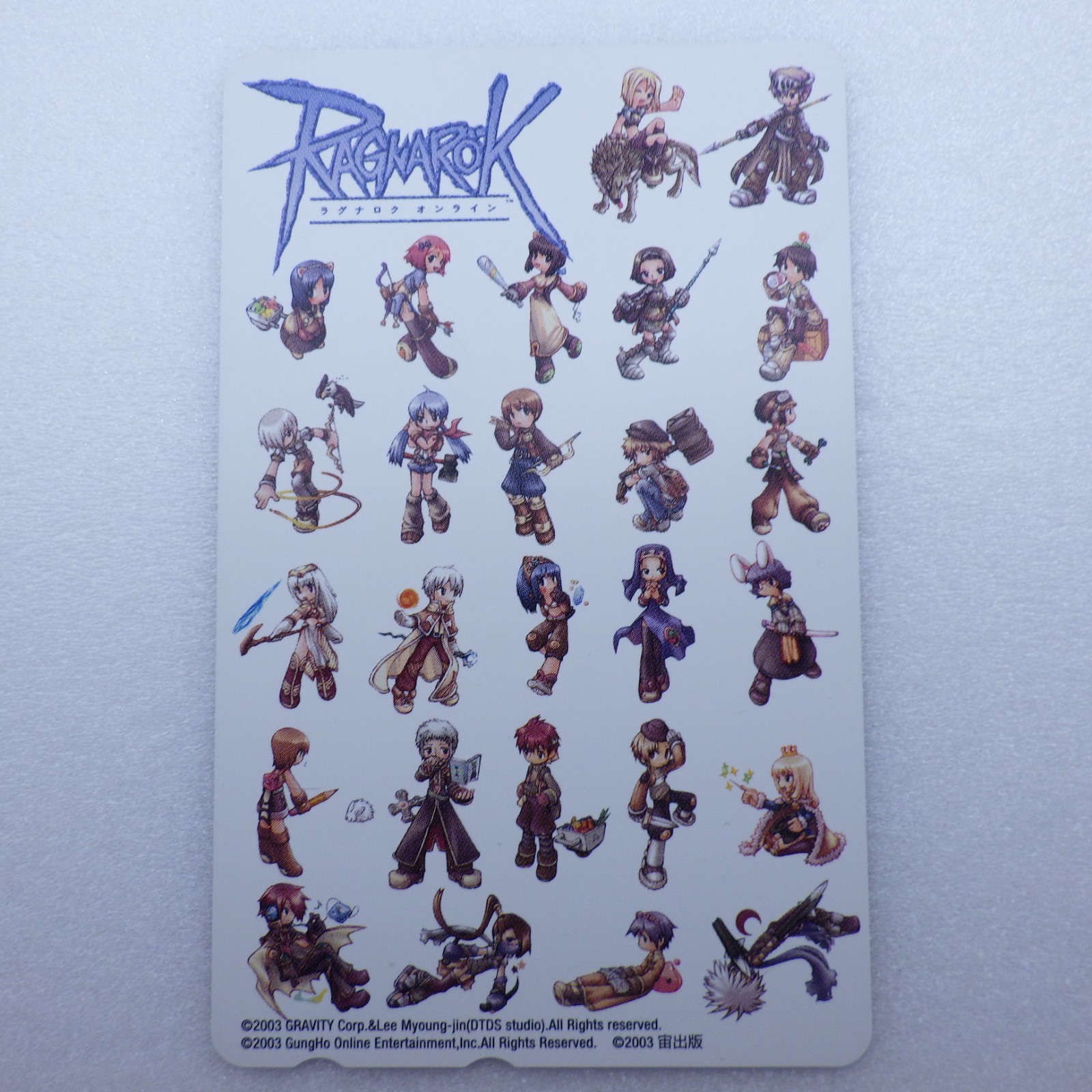 Japanese Telephone Card  Ragnarok Online GRAVITY Promo Not For Sale 2003