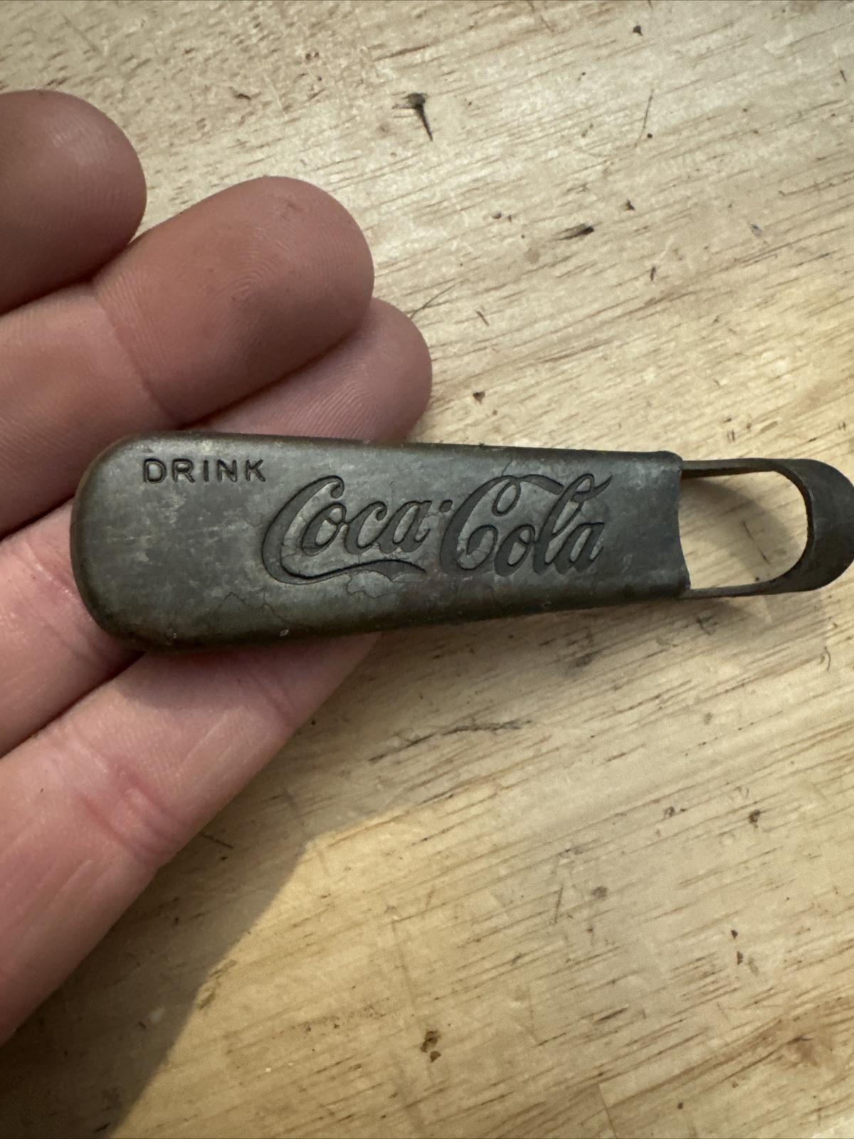Coca Cola Bottle Opener COKE Patina Rustic Metal Soda Beer Can Collector COOL
