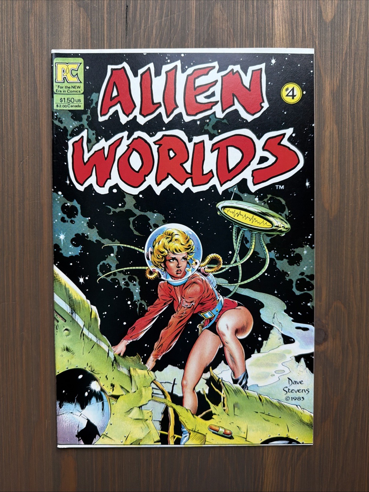 Alien Worlds #4 Pacific Comics Dave Stevens Cover 1983 Bronze Age