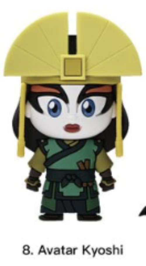 Avatar The Last Airbender Series 4 Figural Bag Clip 3 Inch Avatar Kyoshi
