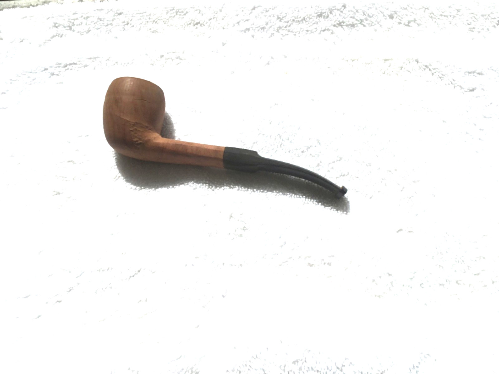 Large pear shape unfinished briar pipe