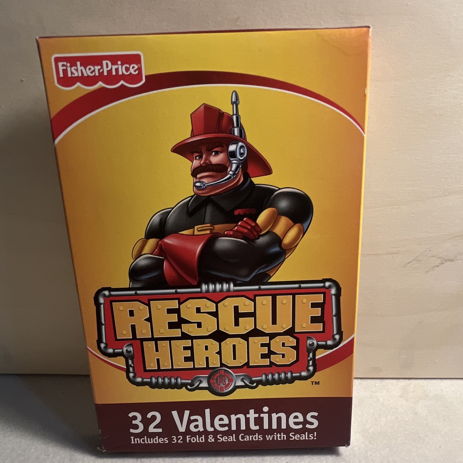 FISHER PRICE RESCUE HEROES VALENTINES DAY CARDS  32 FOLD & SEAL CARDS WITH SEALS