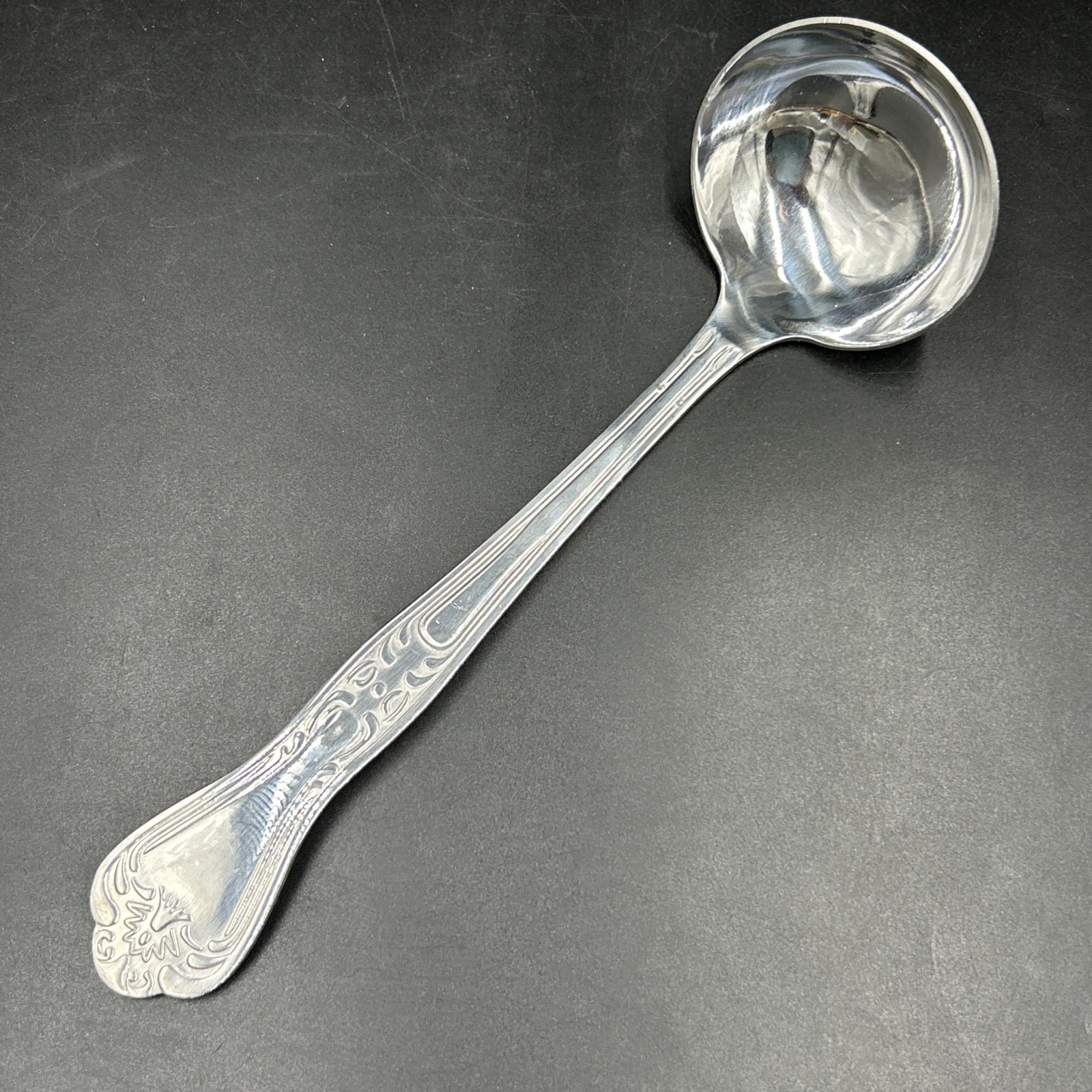 Vintage SPOONFUL OF COMFORT Metal Serving Ladle 10 Inch Long Handle Soup Chili