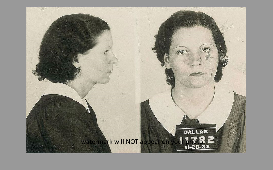 Billie Jean Parker Mug Shot PHOTO Bonnie & Clyde Gang Sister Gangster