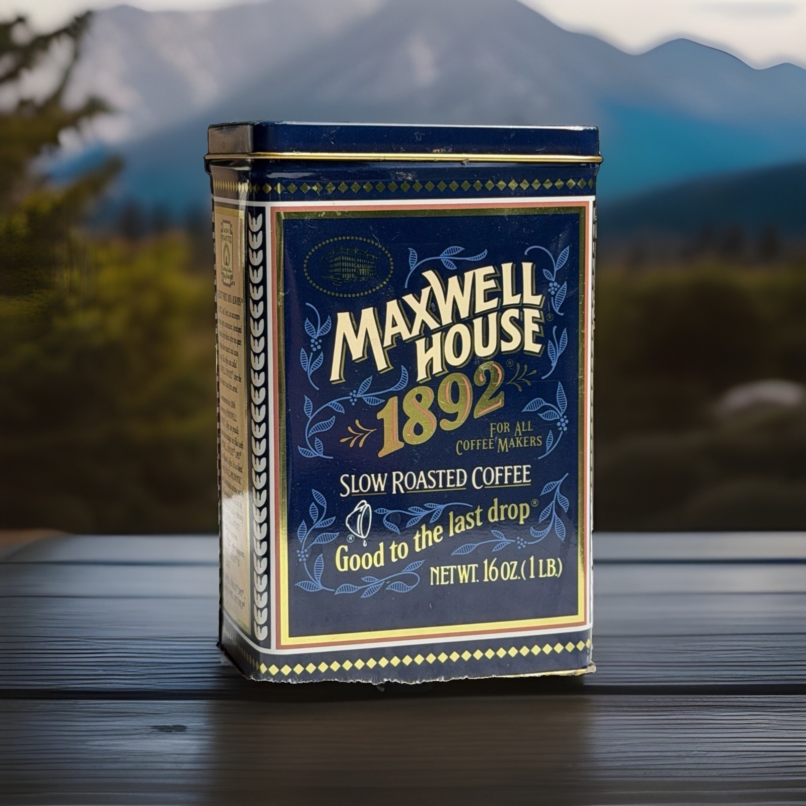 ESTATE FIND  - Vintage 1992 Maxwell House 1892 100th Anniversary Coffee Tin