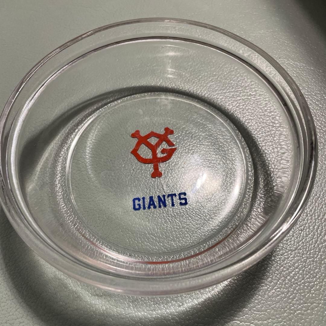 Japanese Showa Retro Yomiuri Giants Glass Commemorative Collectible Japan