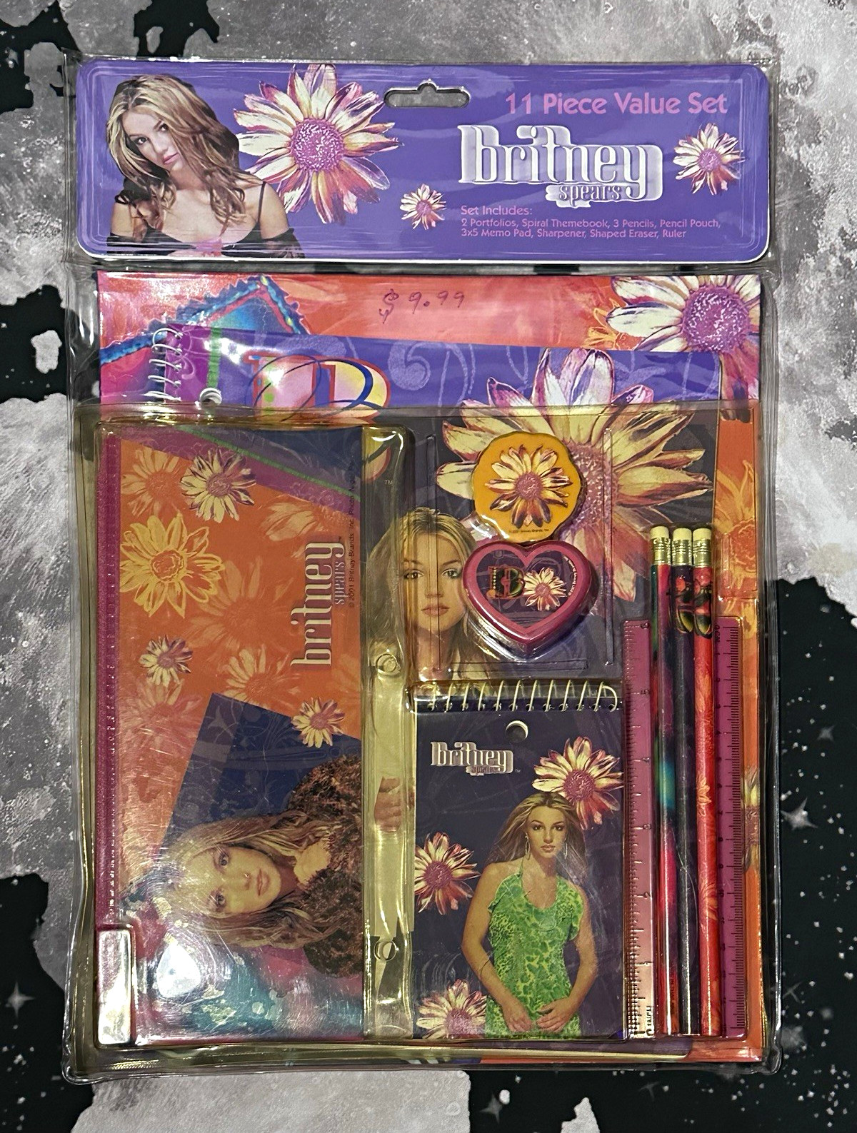 Britney Spears 11-Piece Stationery Pencils Set Pyramid 2001 New in Package Britney Spears 11-Piece Stationery Pencils Set Pyramid 2001 New in Package