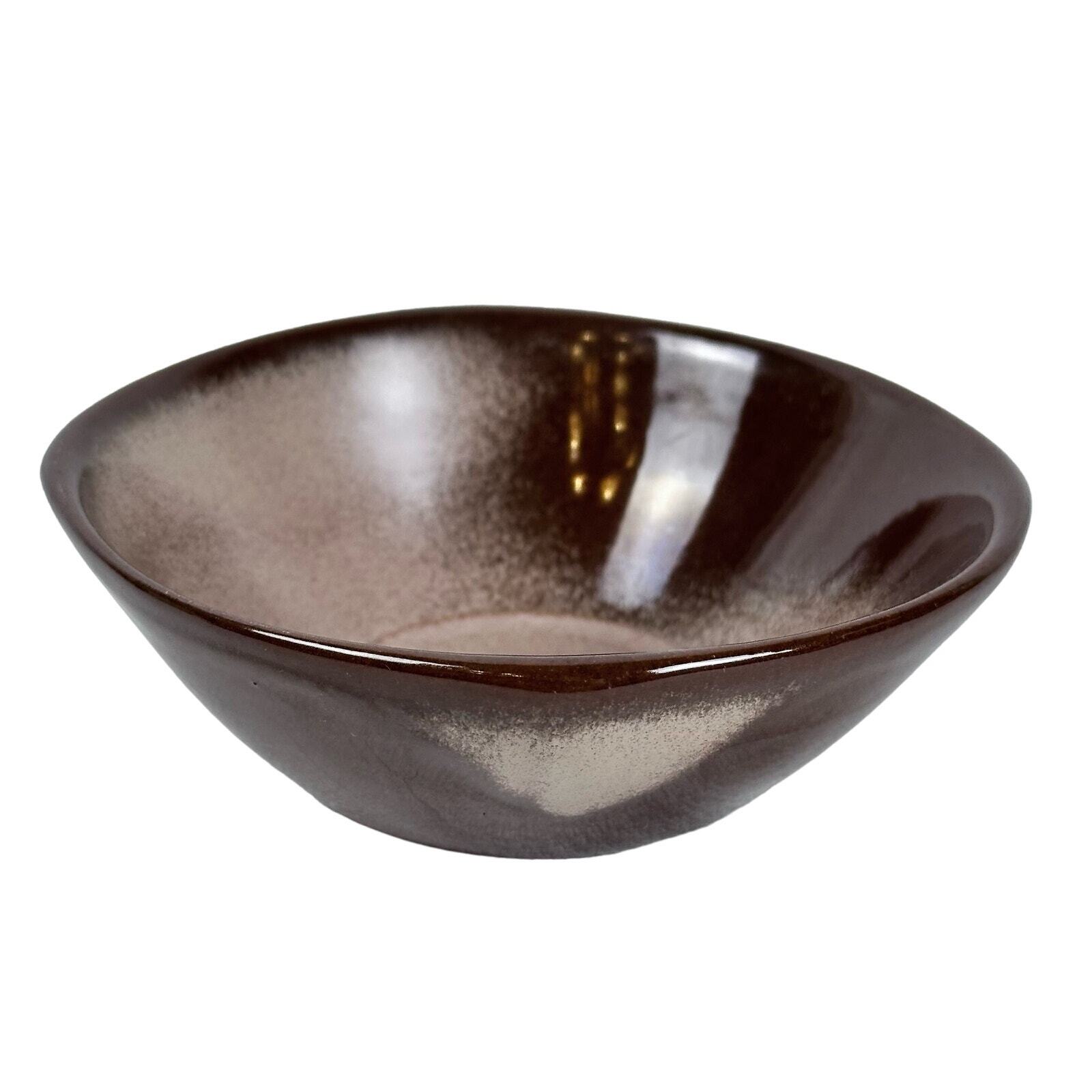 Frankoma 5XS Plainsman Brown Satin Berry Bowls very good condition USA