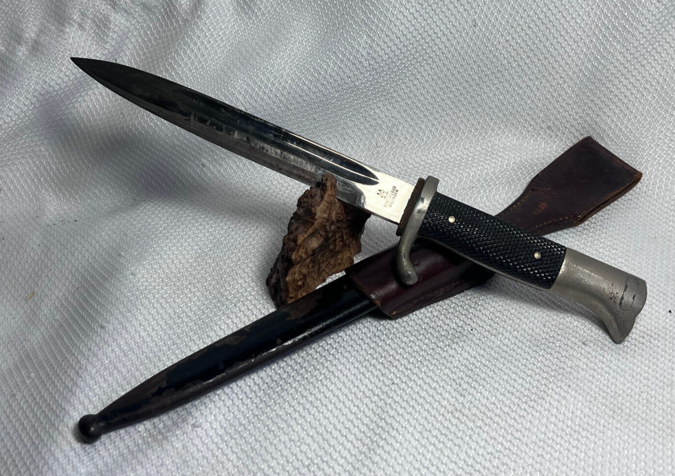 WW2 German Dress Bayonet Scabbard And Frog Rob Klaas Kissing Cranes