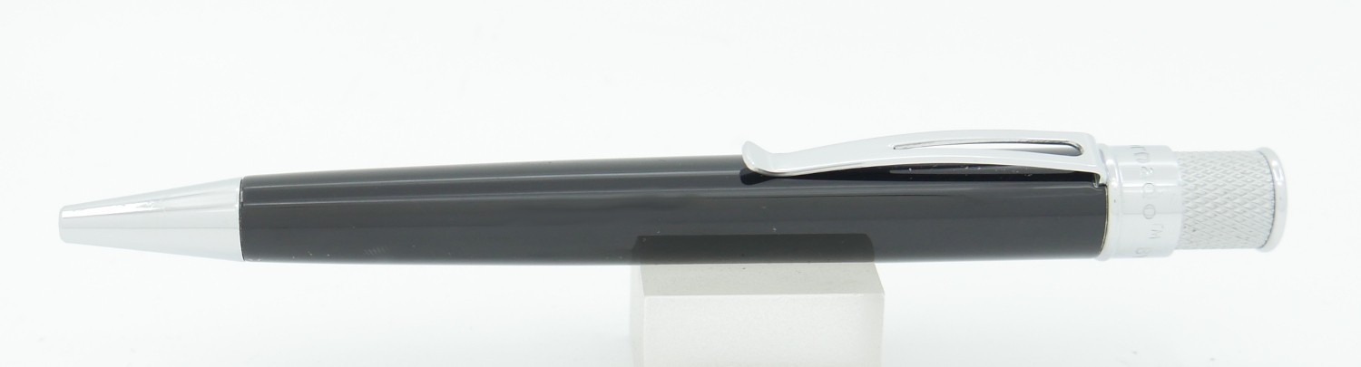 Retro 51 Tornado Glossy Black & Chrome Rollerball/Ballpoint Pen Retro 51 Tornado Glossy Black & Chrome Rollerball/Ballpoint Pen