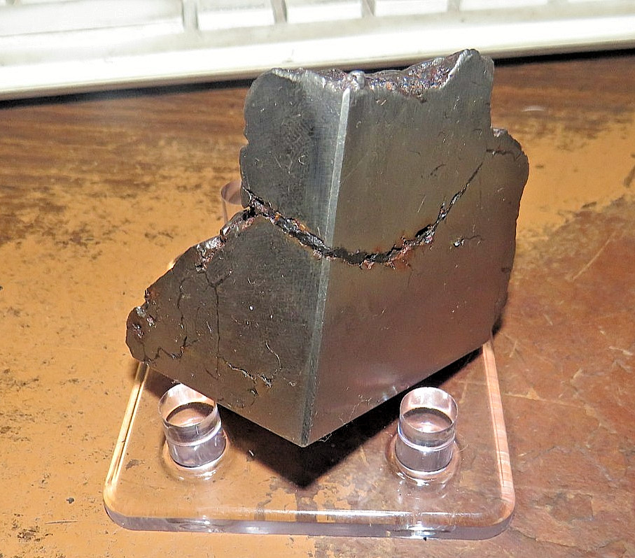 BEAUTIFUL 320 GM.  CAMPO DEL CIELO METEORITE .7 # TRIPLE CUT 3 POLISHED SIDES