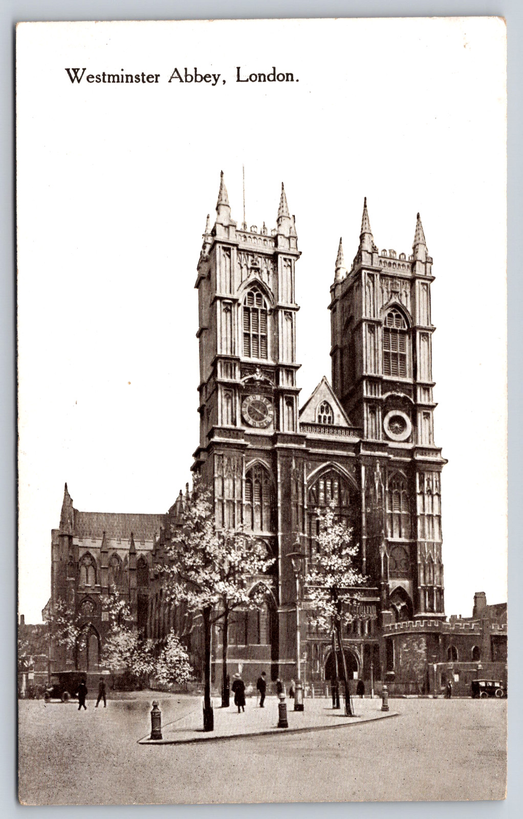 Postcard England London Westminster Abbey