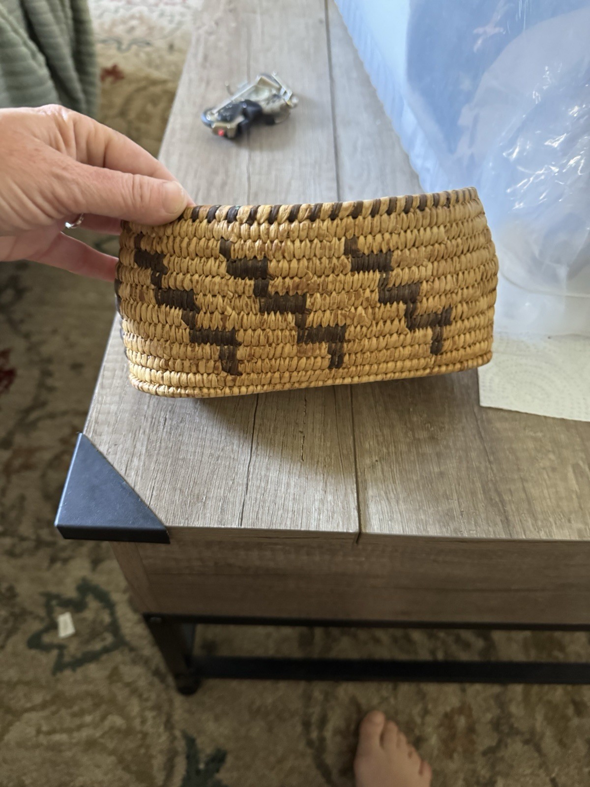 Tohono O'Odham Vintage 7.5in Basket