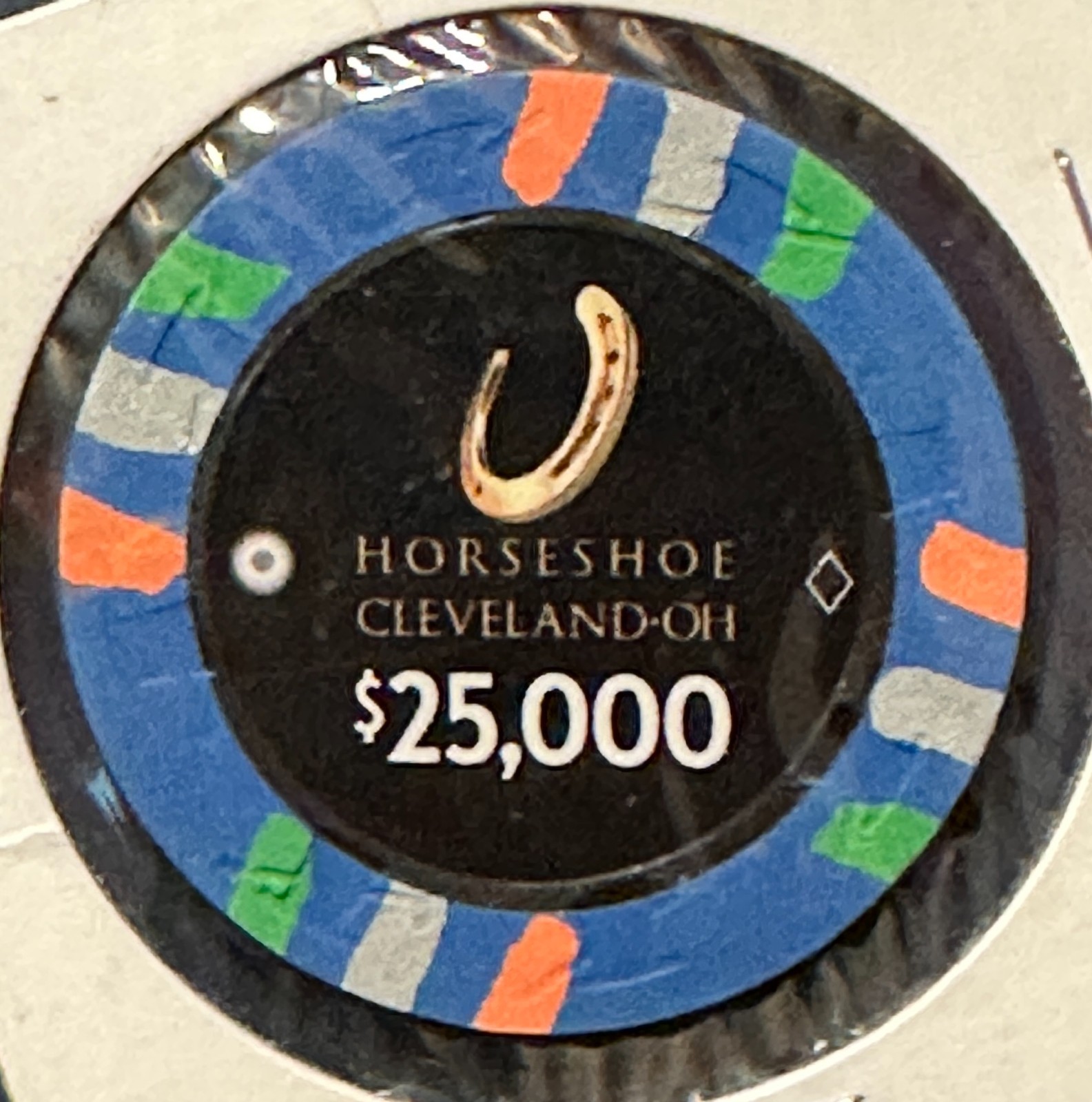 $25,000 Horseshoe Casino Chip Cleveland OH $25,000 Horseshoe Casino Chip Cleveland OH