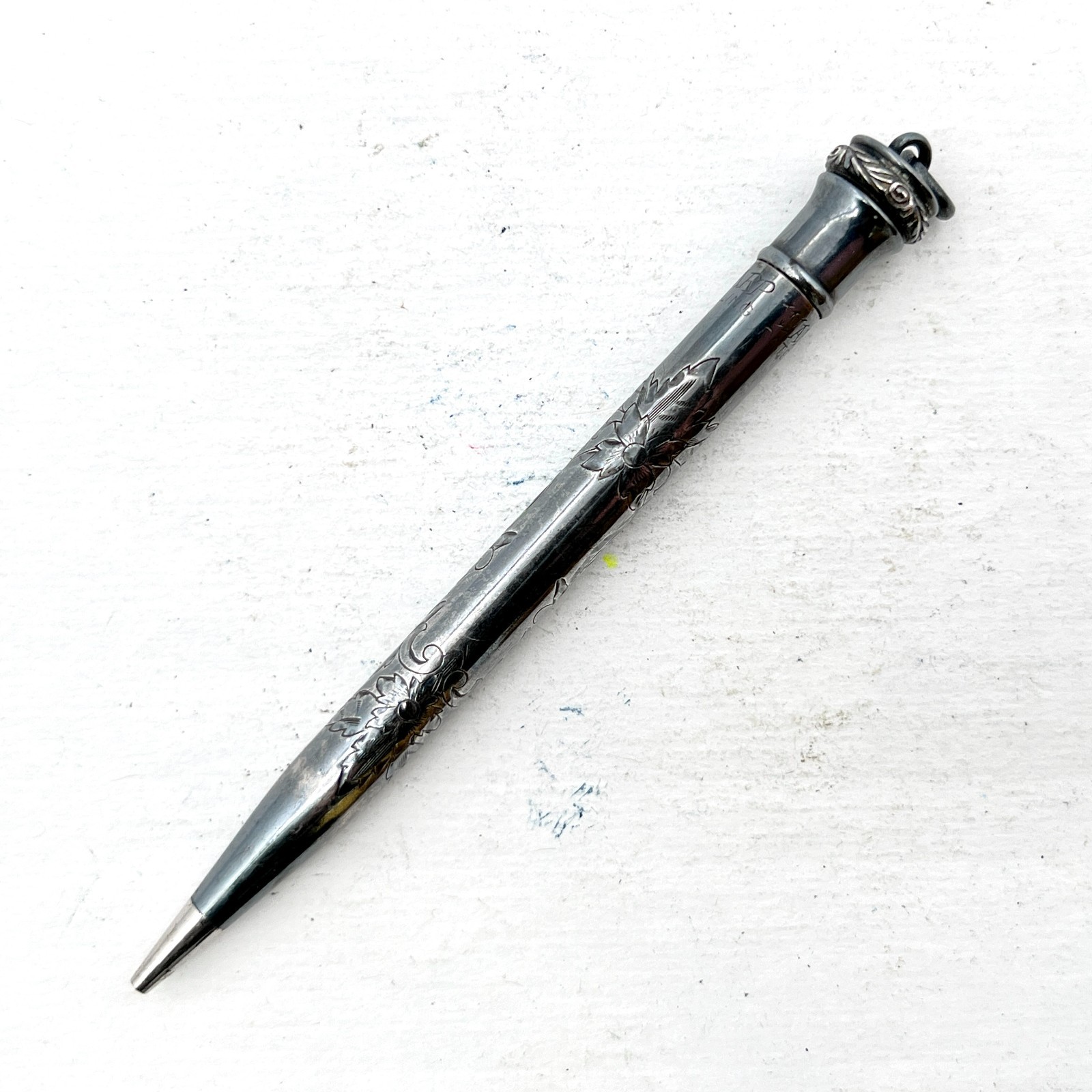 VTG Wahl Eversharp Ring Top Short Sterling Mechanical Pencil Floral Box