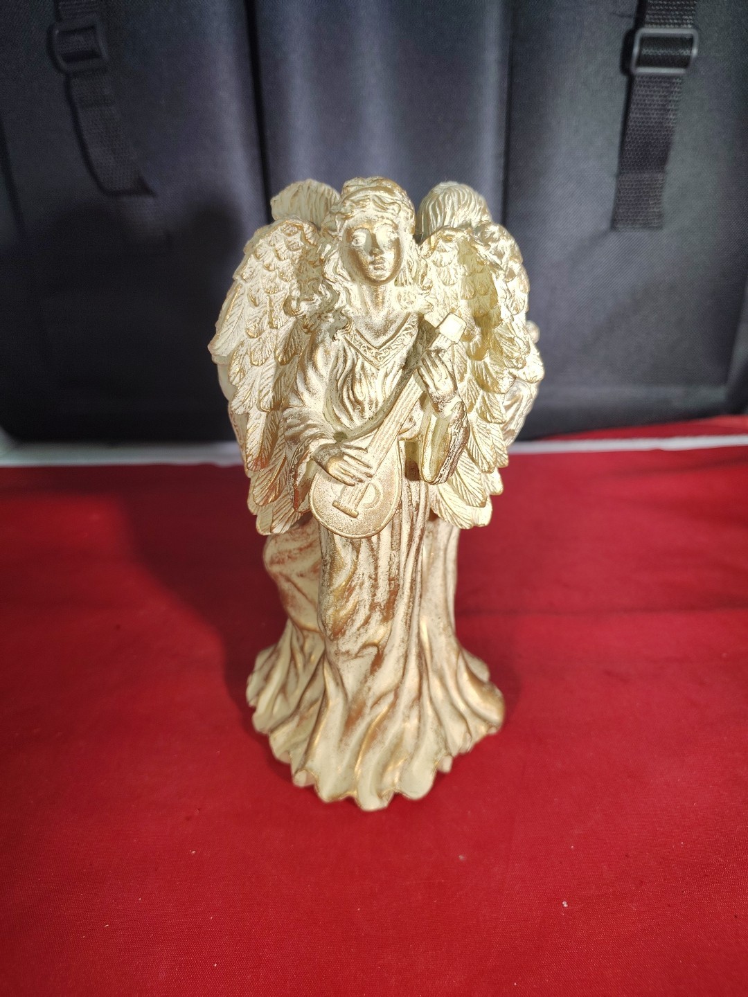 Vintage Three Angels Playing Instruments Candle Holder