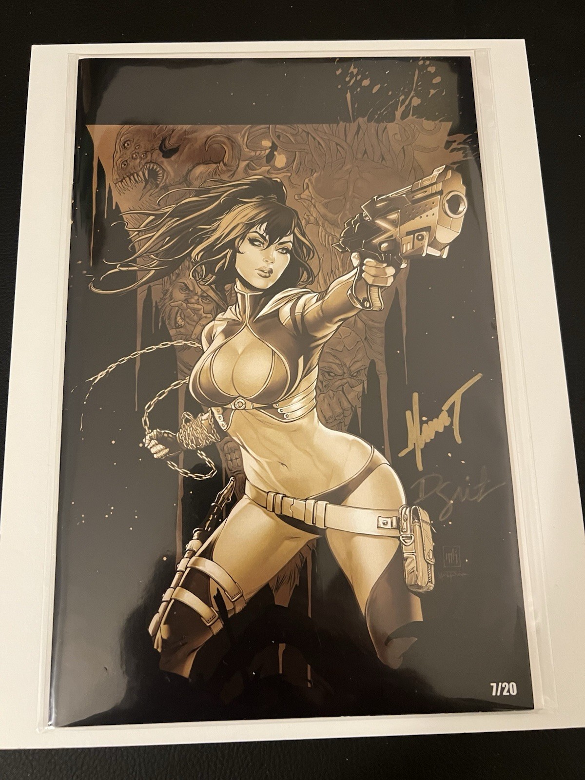 Prey For the Sinner Golden Battle Sinner #7/20 - Signed By Mike Krome