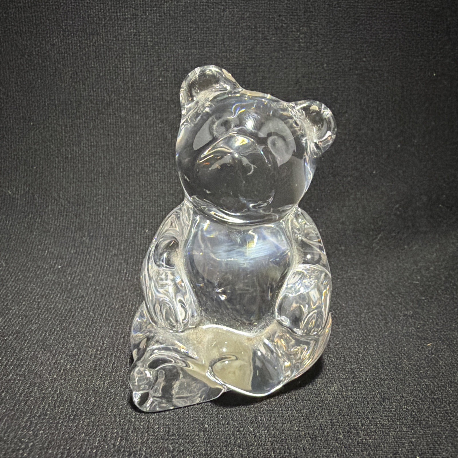 Princess House Crystal Teddy Bear Figurine  3.5 Inches #813 Made in Germany