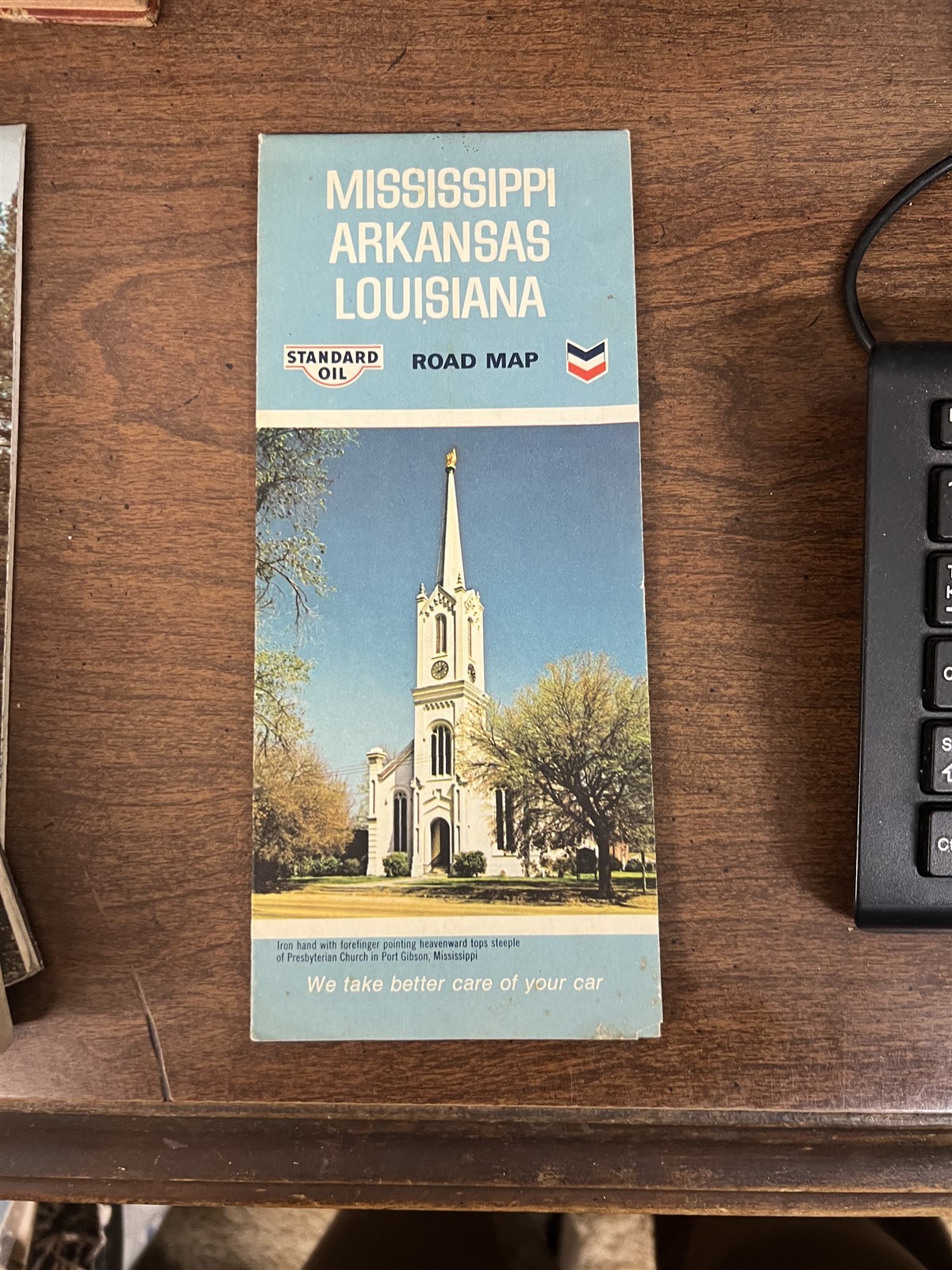 1967 Standard Oil Co. Mississippi Arkansas Louisiana Road Map