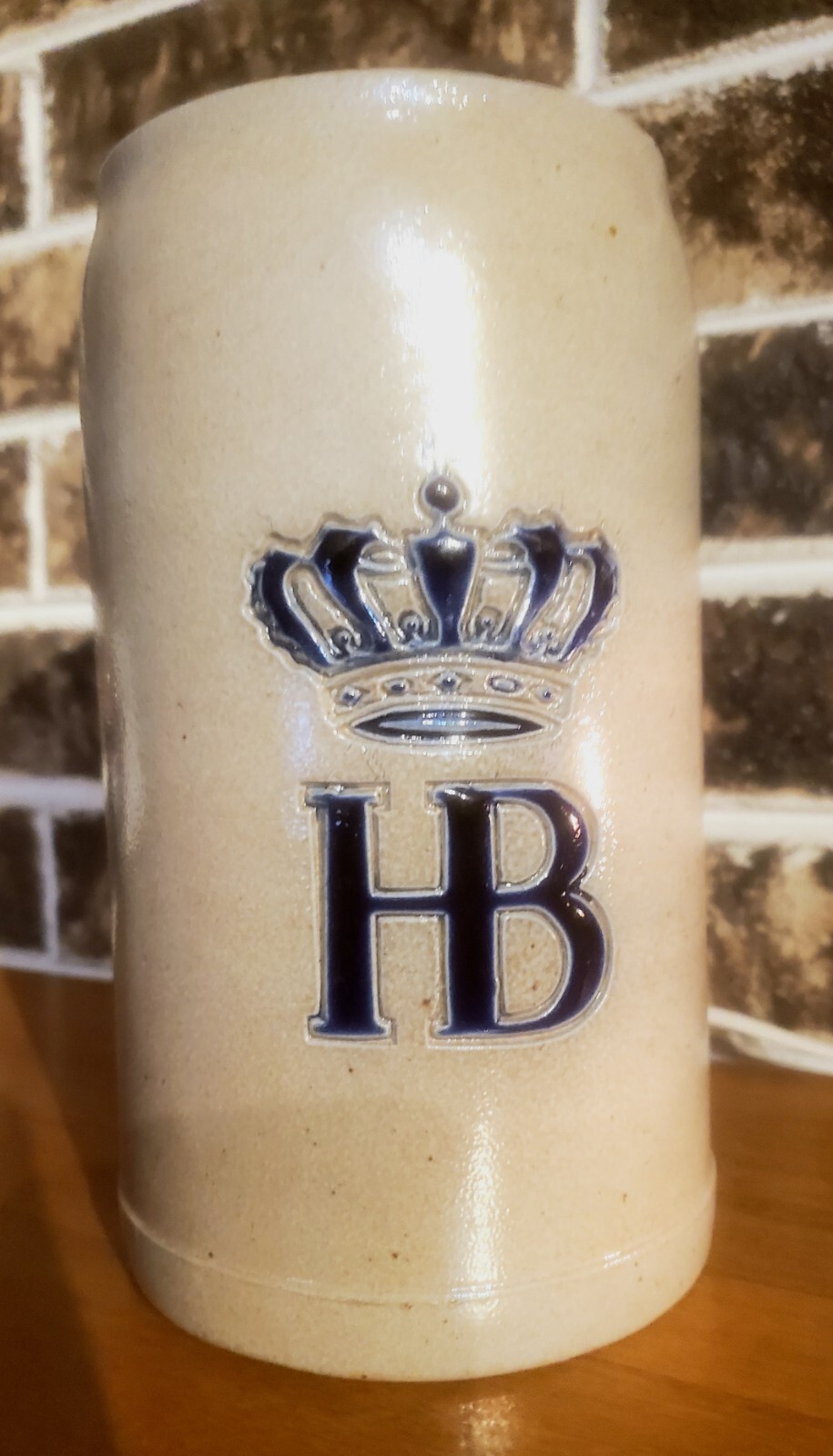 Vintage Hofbrahaus Bierkrug (HB) Beer Stein 1L with Handle Vintage Hofbrahaus Bierkrug (HB) Beer Stein 1L with Handle