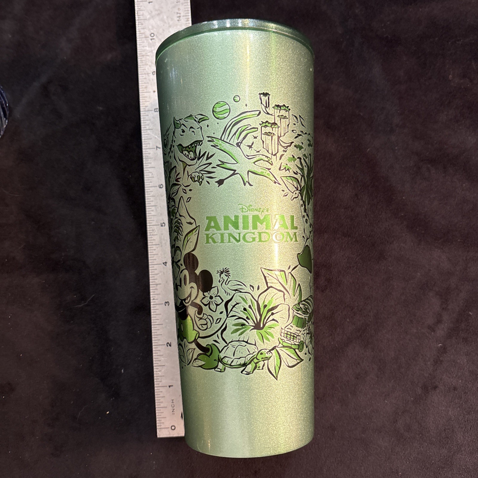 Purchased in 2024 Disney x Starbucks Animal Kingdom Metal Tumbler Rare Freeship