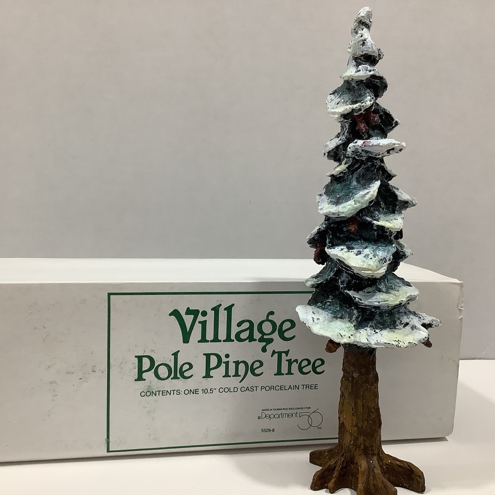 Department 56 “Village Pole Pine Tree” Heritage Village Accessory 55298 Ten Inch Department 56 “Village Pole Pine Tree” Heritage Village Accessory 55298 Ten Inch
