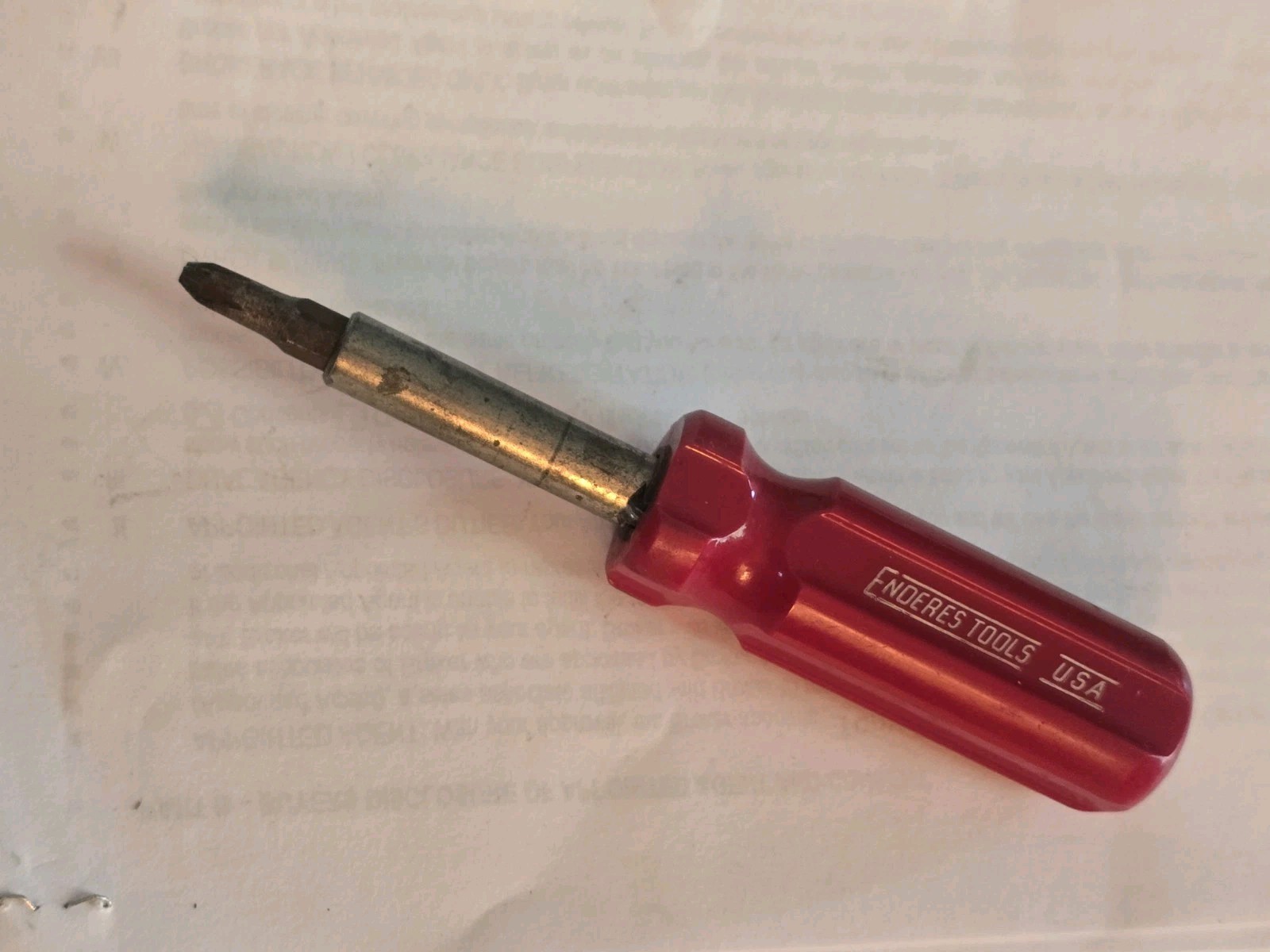 Vintage Enderes Tools USA 4 in 1 Screwdriver 5 -1/4\