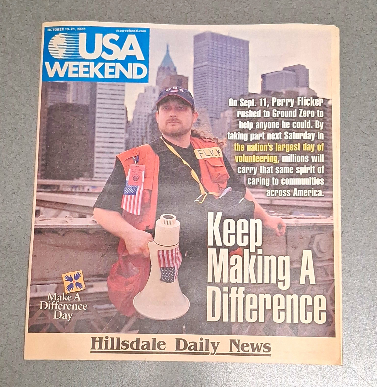 USA Weekend Newspaper Insert Supplement Keep Making A Difference Oct 19-21 2001