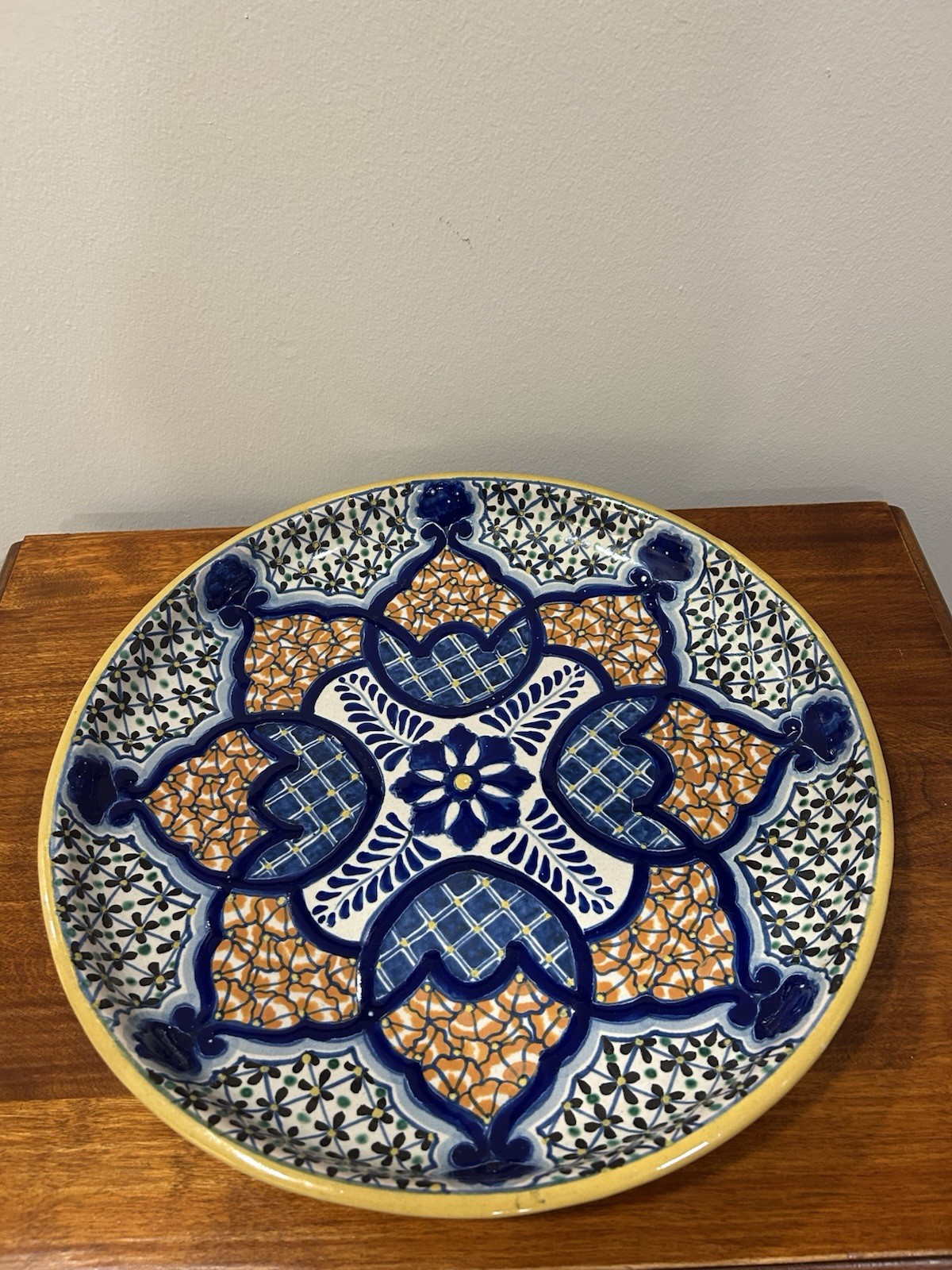 Large Vtg Uriarte Talavera Puebla Mexico 14.5\