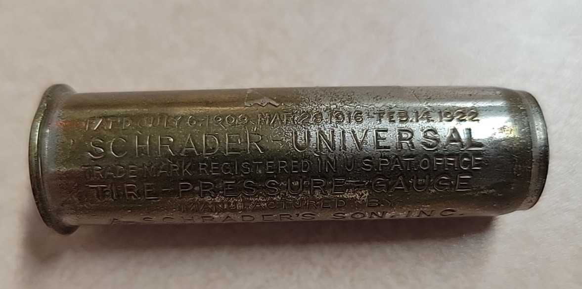 Vintage SCHRADER-UNIVERSAL Tire Pressure Gauge Schrader\'s Son Inc Brooklyn NY Vintage SCHRADER-UNIVERSAL Tire Pressure Gauge Schrader\'s Son Inc Brooklyn NY