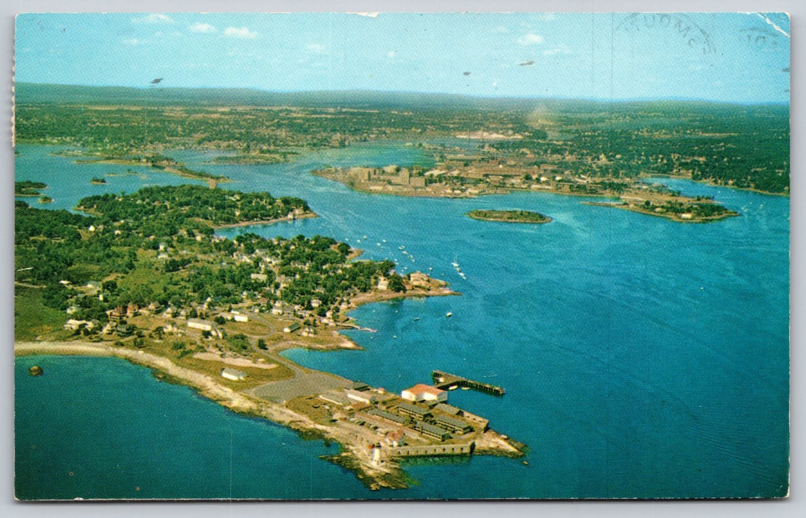 Portsmouth New Hampshire Aerial View Harbor Don Sieburg Postcard PC305 Portsmouth New Hampshire Aerial View Harbor Don Sieburg Postcard PC305