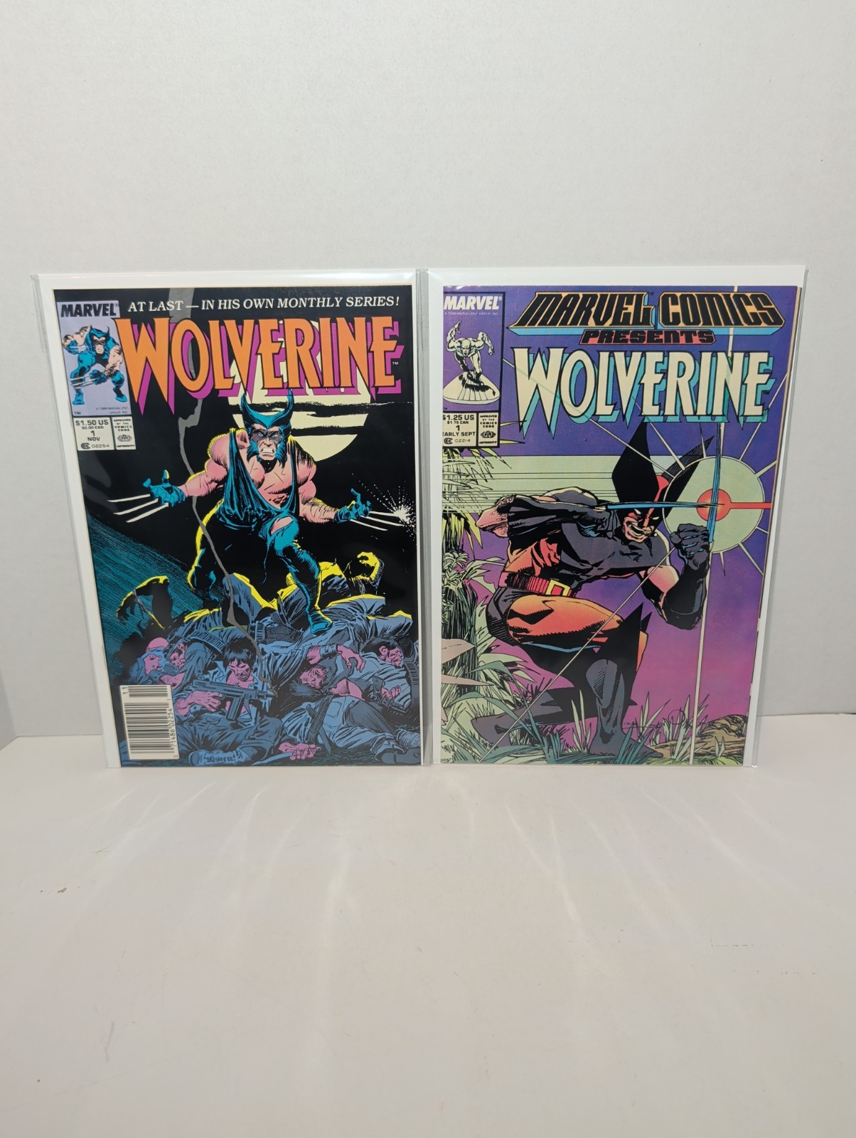 Marvel Comics Wolverine #1 And Marvel Comics Presents Wolverine #1 Lot 1988