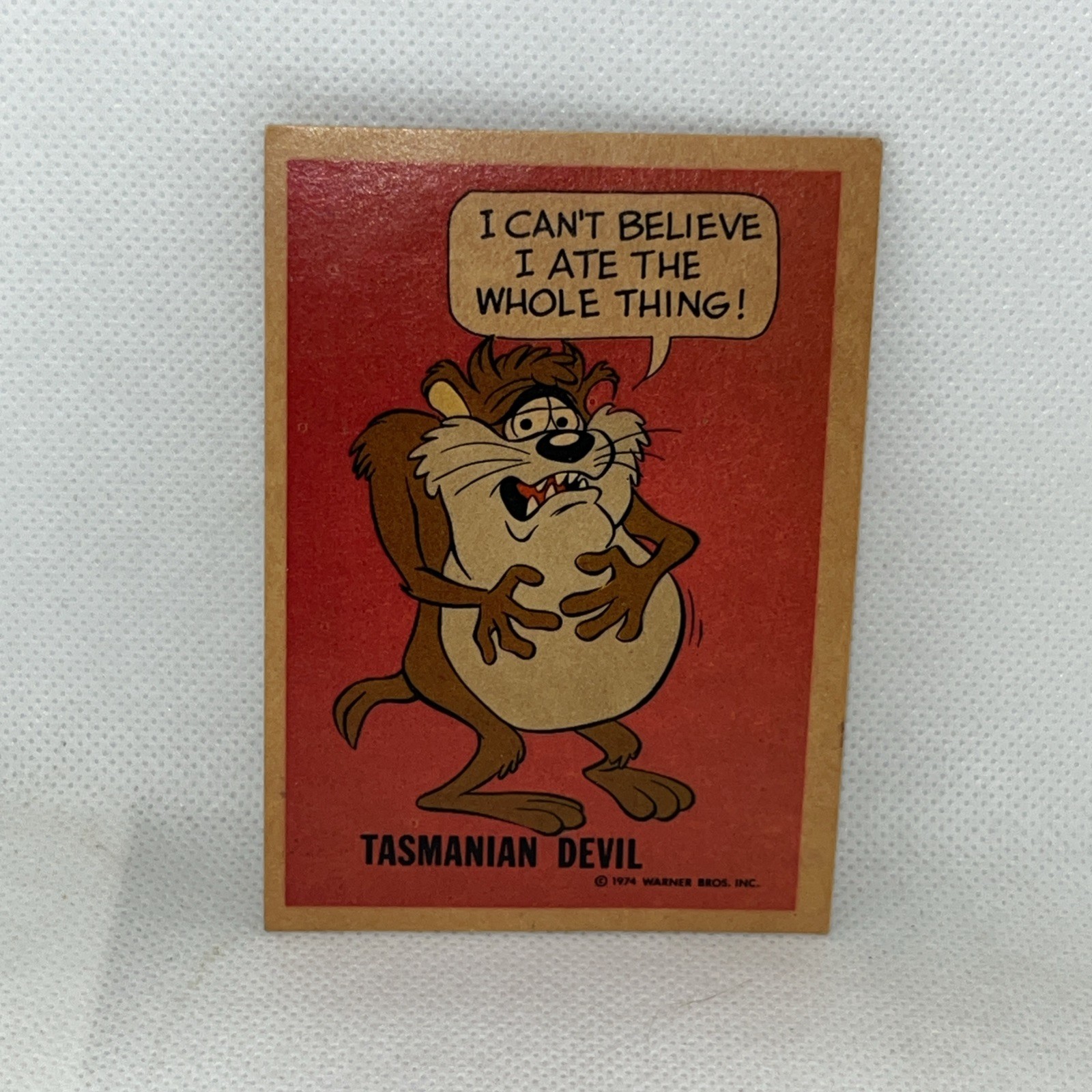 1974 National Periodical Warner Bros Wonder Bread - Tasmanian Devil