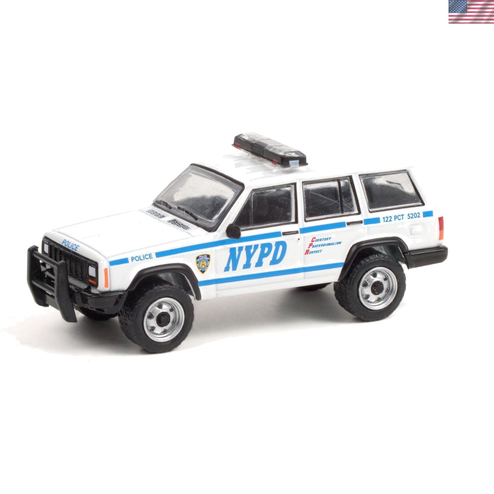 Authentic NYPD 1997 Cherokee Diecast Model with Limited Edition Display Case