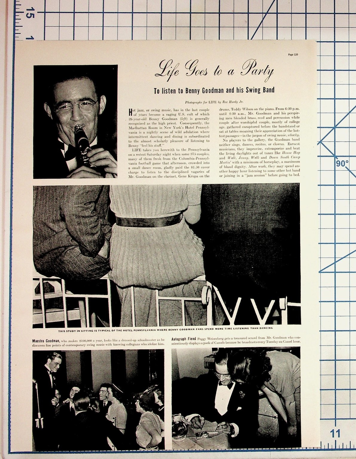 1930s Life Magazine Jazz Benny Goodman Gene Krupa Harry James Lionel Hampton