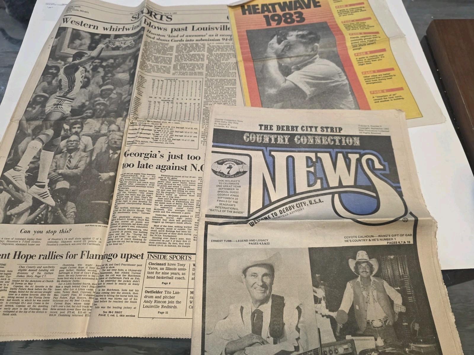 1980s Louisville Newspapers, Heatwave 1983, The Derby City Strip, Louisville...