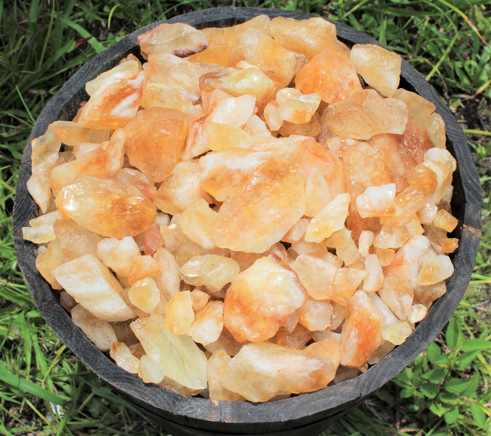 11 lb Wholesale Rough Stone Buckets - Chose Your Gemstone (Raw Crystal Bucket)