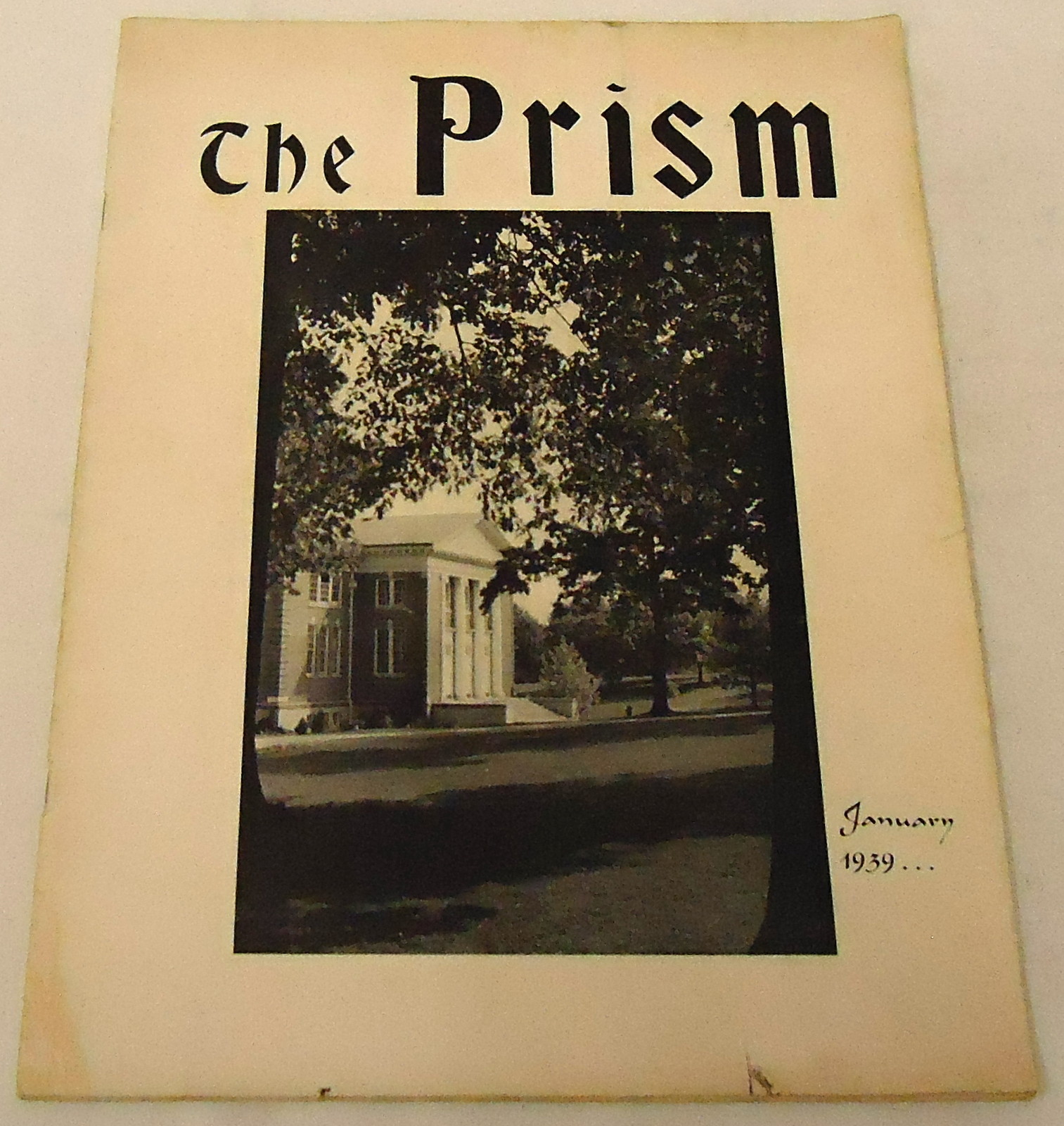 January 1939 THE PRISM ~ Lynchburg College ~ Sigma Tau Delta~ Leland West, more